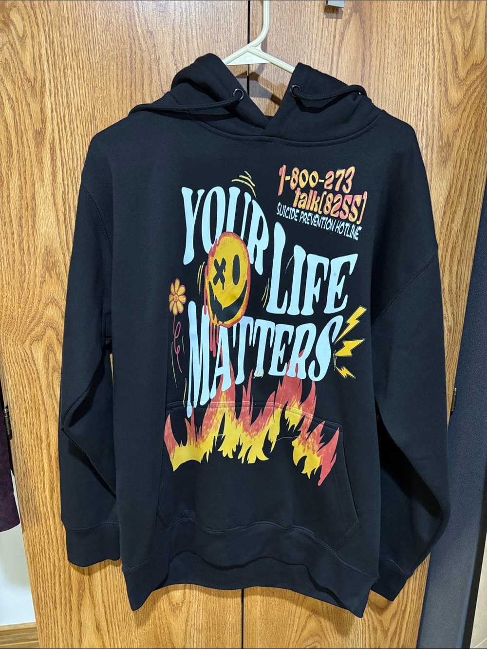 O'Neill Black Hoodie with Multicolor Graphic